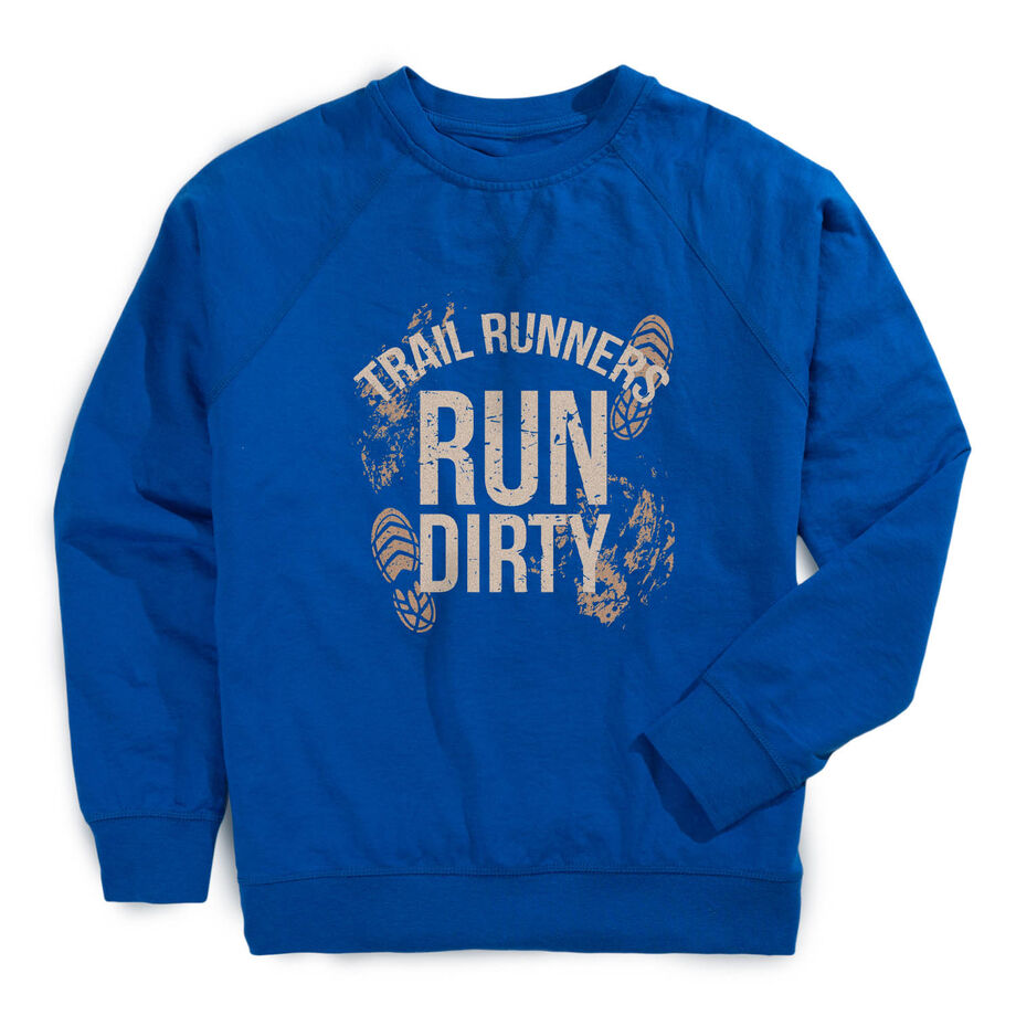 Running Raglan Crew Neck Pullover - Run Dirty