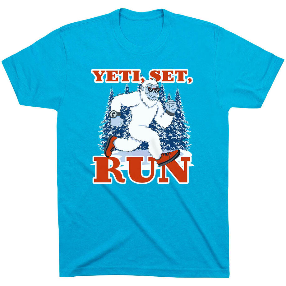 Running Short Sleeve T-Shirt - Yeti, Set, Run