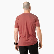 Running Short Sleeve T-Shirt - 26.2 Marathon Vertical 