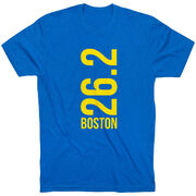 Running Short Sleeve T-Shirt - Boston 26.2 Vertical