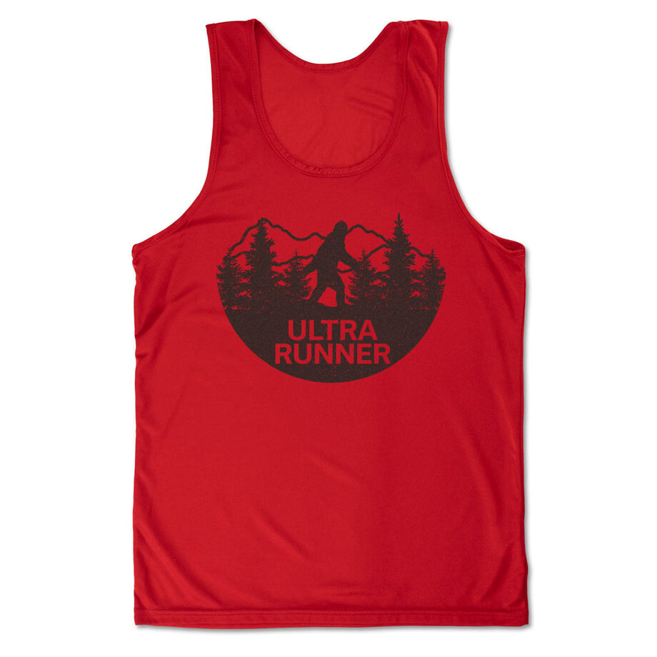 Men's Running Performance Tank Top - Ultra Runner Bigfoot