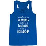 Flowy Racerback Tank Top - Miles of Friendship Mantra