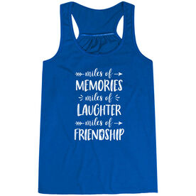 Flowy Racerback Tank Top - Miles of Friendship Mantra