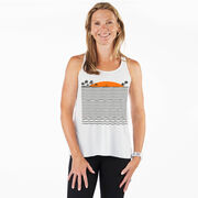 Running Flowy Racerback Tank Top - Chasing Sunsets