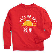 Running Raglan Crew Neck Pullover - Wake Up And Run