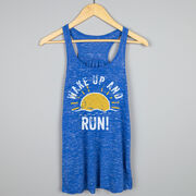 Flowy Racerback Tank Top - Wake Up And Run