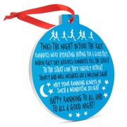 Running Round Ceramic Ornament - Twas The Night Before The Race