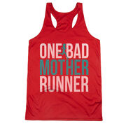 Women's Racerback Performance Tank Top - One Bad Mother Runner (Bold)