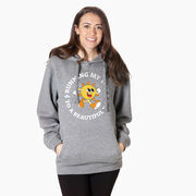Statement Fleece Hoodie - Running My Way to a Beautiful Day