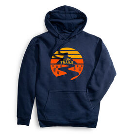 Statement Fleece Hoodie -  Run Trails Sunset