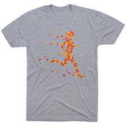 Running Short Sleeve T-Shirt - Autumn Runner Girl