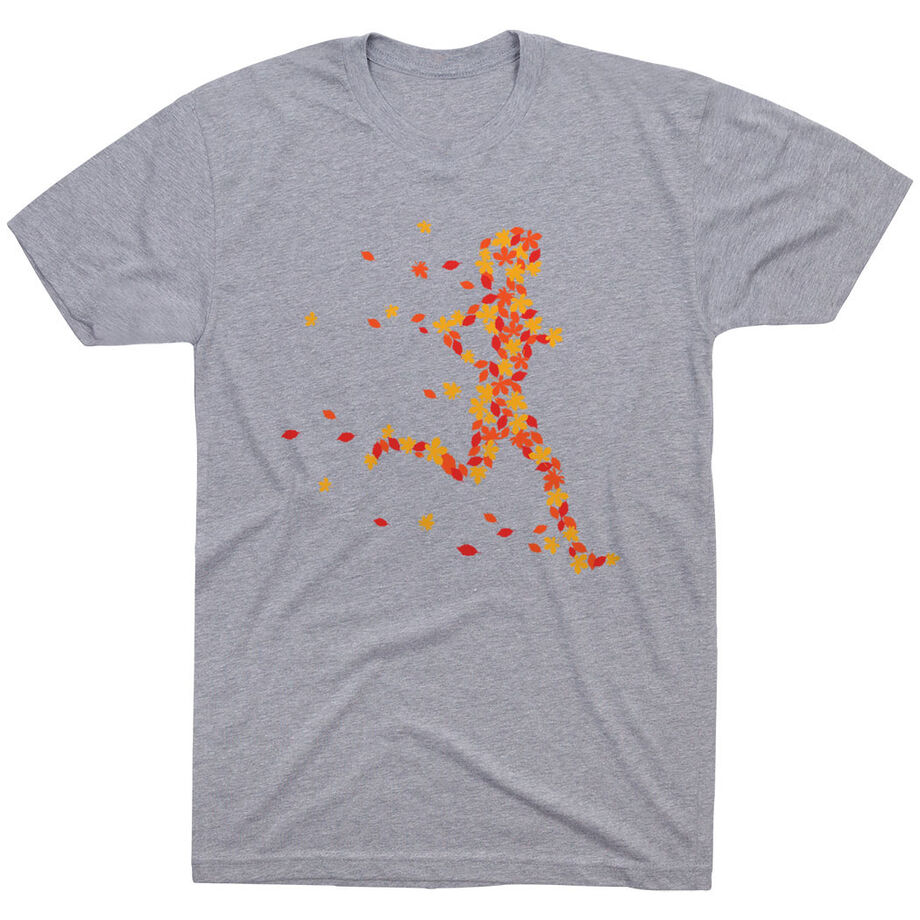 Running Short Sleeve T-Shirt - Autumn Runner Girl