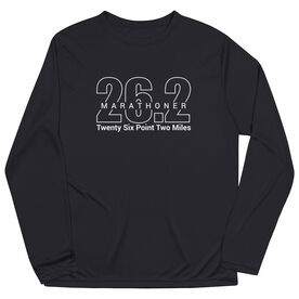 Men's Running Long Sleeve Tech Tee - Marathoner 26.2 Miles