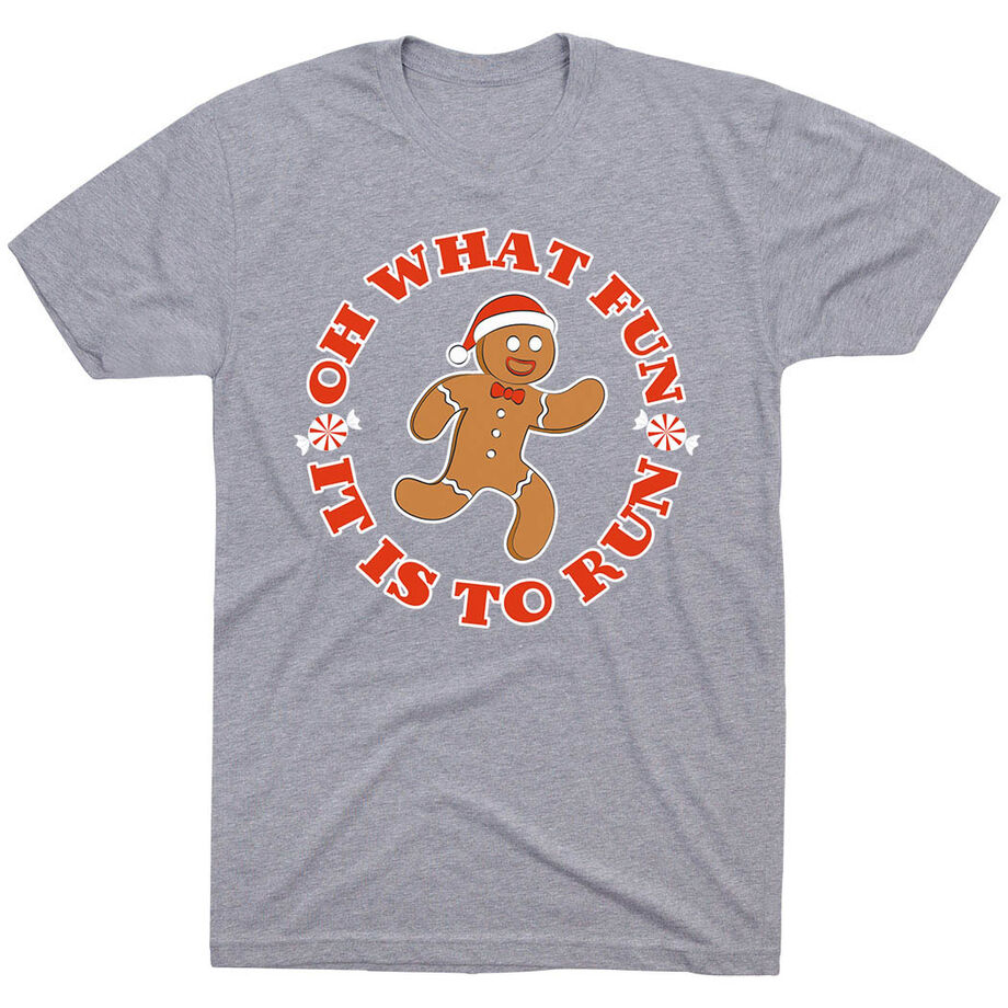 Running Short Sleeve T-Shirt - Oh What Fun It Is To Run