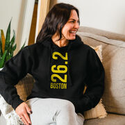 Statement Fleece Hoodie -  Boston 26.2 Vertical