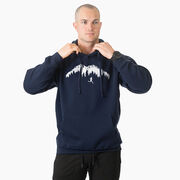 Statement Fleece Hoodie -  Trail Runner in the Mountains (Male)