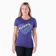 Women's Everyday Runners Tee - Live Love Run Heart