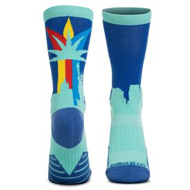 Socrates&reg; Mid-Calf Performance Socks - City Of Dreams