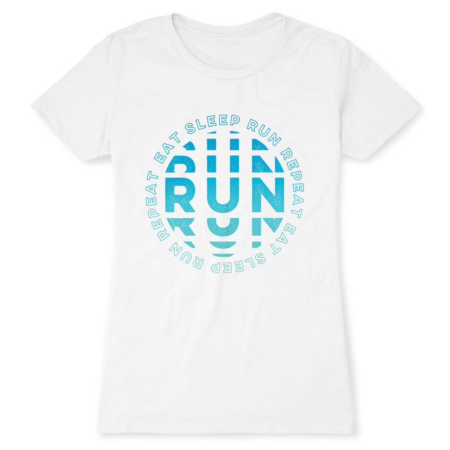 Women's Everyday Runners Tee - Eat Sleep Run Repeat