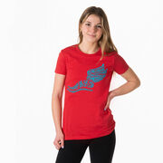 Cross Country Women's Everyday Tee Winged Foot Inspirational Words