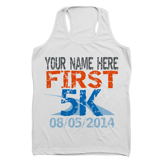 distressed white tank