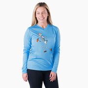 Women's Long Sleeve Tech Tee - Never Stop Running