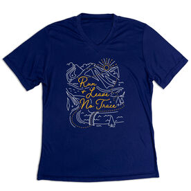 Women's Short Sleeve Tech Tee - Run and Leave No Trace