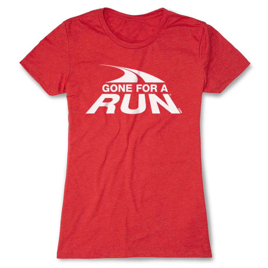 Women's Everyday Runners Tee - Gone For a Run&reg; White Logo
