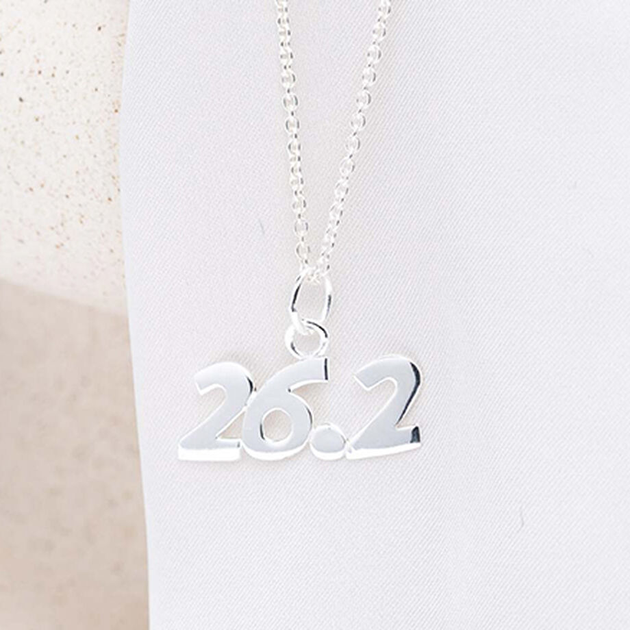 Marathon Running Charm 26.2 Antiqued Sterling Silver - Made in the USA Marathon Running Charm 26.2 Antiqued Sterling Silver - Made in the USA