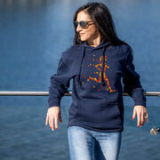 Statement Fleece Hoodie - Autumn Runner Girl
