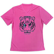 Women's Short Sleeve Tech Tee - Eye Of The Tiger