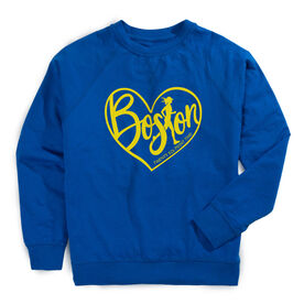 Running Raglan Crew Neck Pullover - Love The Run Boston 26.2