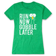 Women's Everyday Runners Tee - Run Now Gobble Later (Bold)