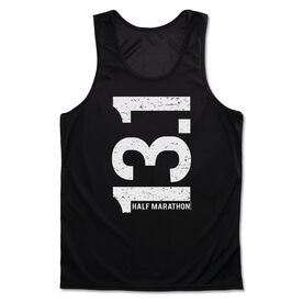 Men's Running Performance Tank Top - 13.1 Half Marathon Vertical