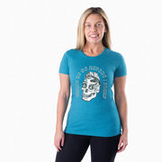 Women's Everyday Runners Tee - Miles To Go Before I Sleep - Skull