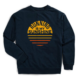 Running Raglan Crew Neck Pullover - Running is My Sunshine