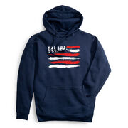 Statement Fleece Hoodie - Run For The Red White and Blue