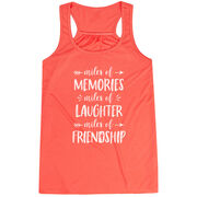 Flowy Racerback Tank Top - Miles of Friendship Mantra