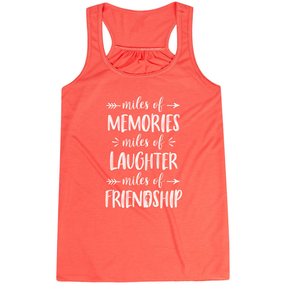 Flowy Racerback Tank Top - Miles of Friendship Mantra