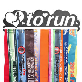 Race Medal Hanger Love To Run MedalART