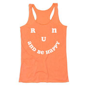 Women's Everyday Tank Top - Run and Be Happy