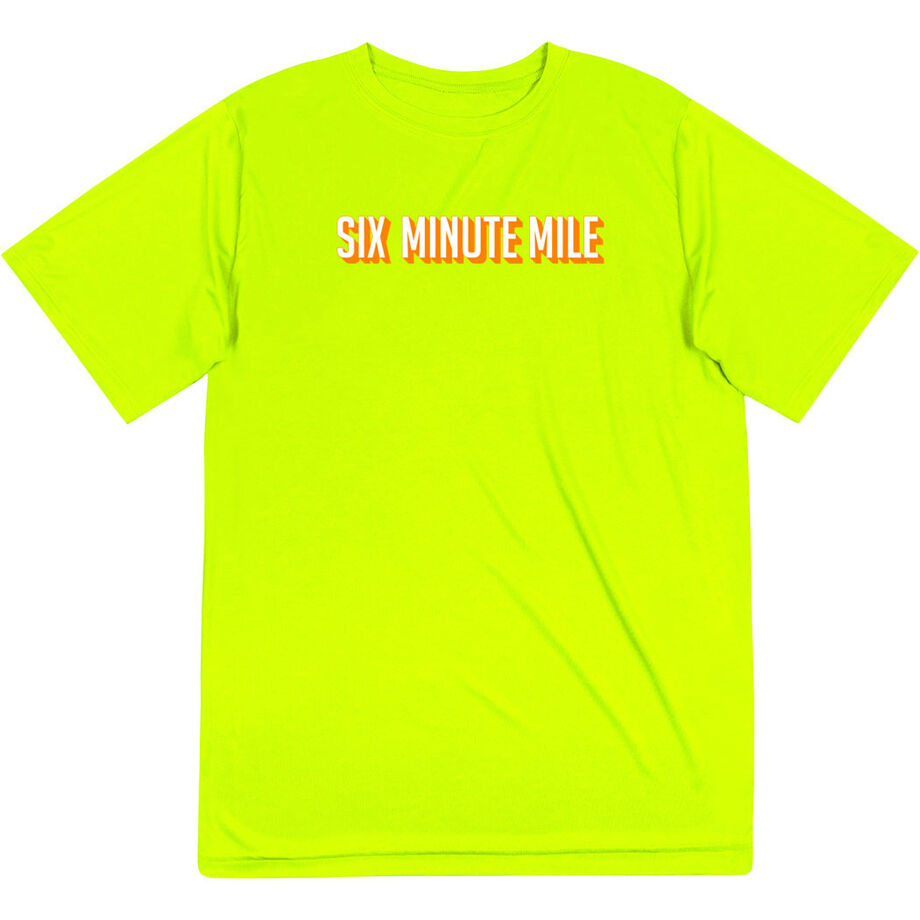 Men's Running Short Sleeve Performance Tee - Six Minute Mile