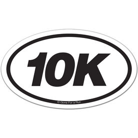 10K Oval Car Magnet