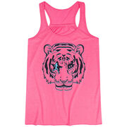 Flowy Racerback Tank Top - Eye Of The Tiger