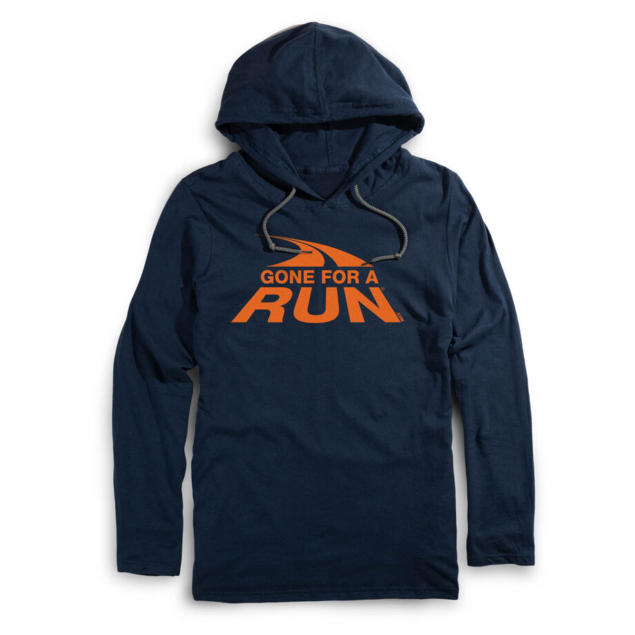 Running Lightweight Hoodie - Gone For a Run Logo (Orange)
