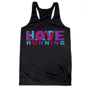 Women's Racerback Performance Tank Top - Love Hate Running