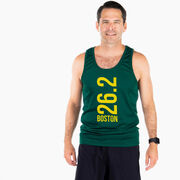 Men's Running Performance Tank Top - Boston 26.2 Vertical