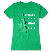 Women's Everyday Runners Tee - Chicago Route