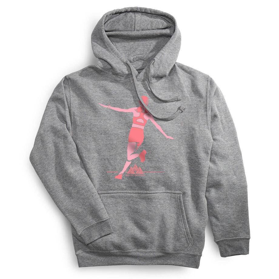 Statement Fleece Hoodie - Racin' Grayson Runner Pink