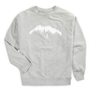 Running Raglan Crew Neck Pullover - Trail Runner in the Mountains